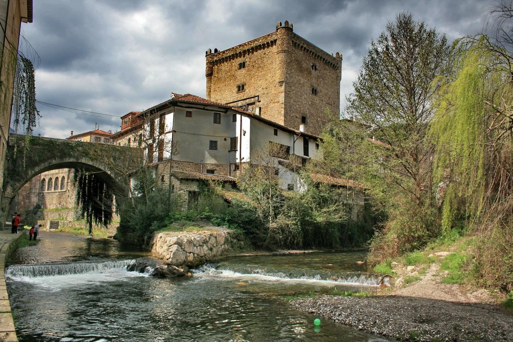 The historic centre of Potes, capital of Liébana