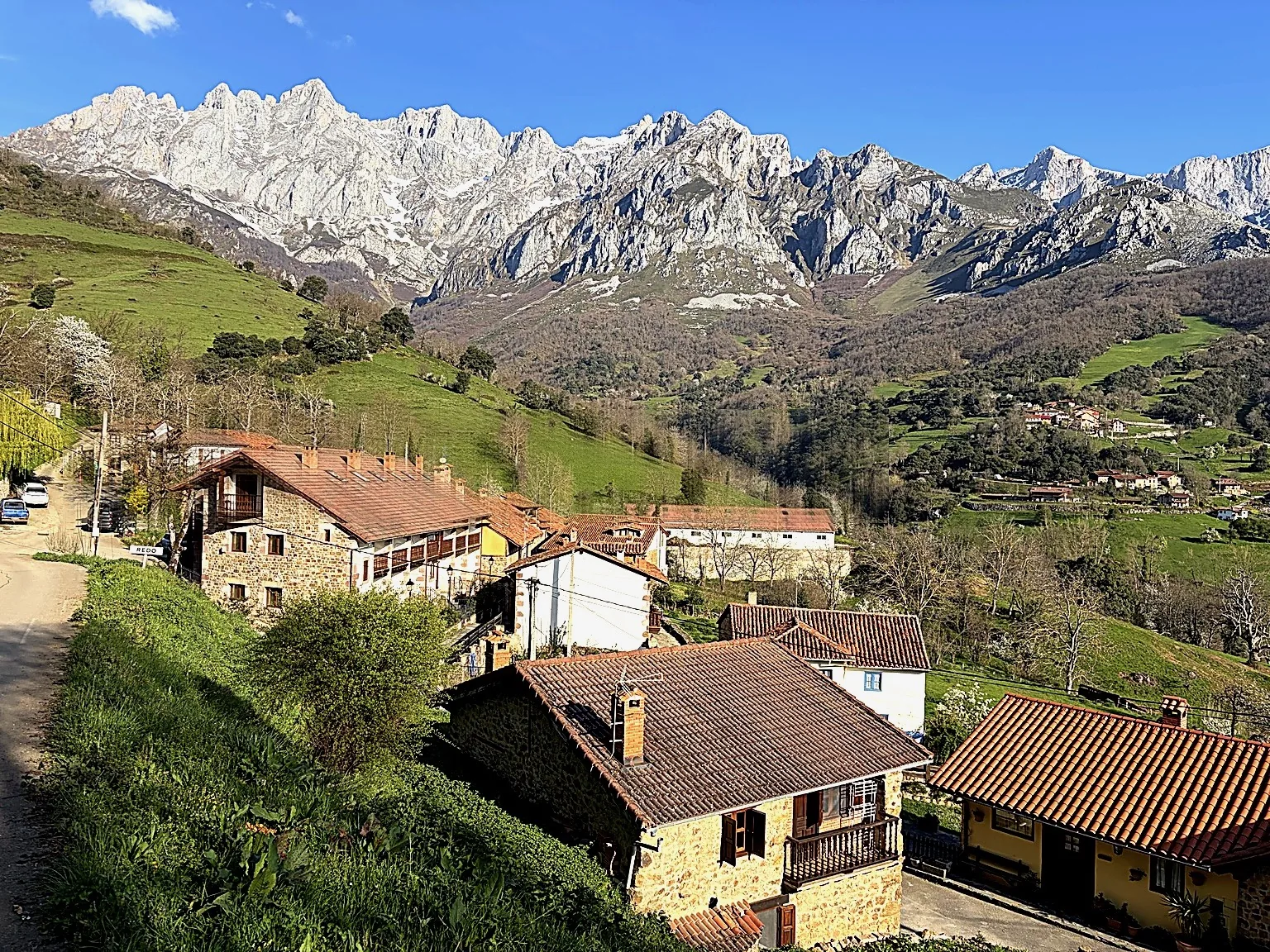 Picos de Europa landscape seen from Redo